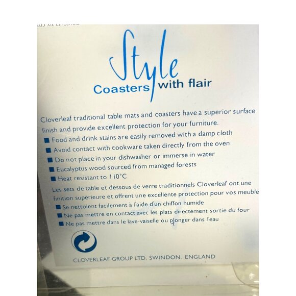 Christmas Style Coasters Set Of 6 - Cork backing Holiday Winter Tree Snowman - Picture 2 of 12